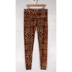 Teeki Hot Pant Gold Awakening Athletic Leggings Size Medium Yoga Work Out